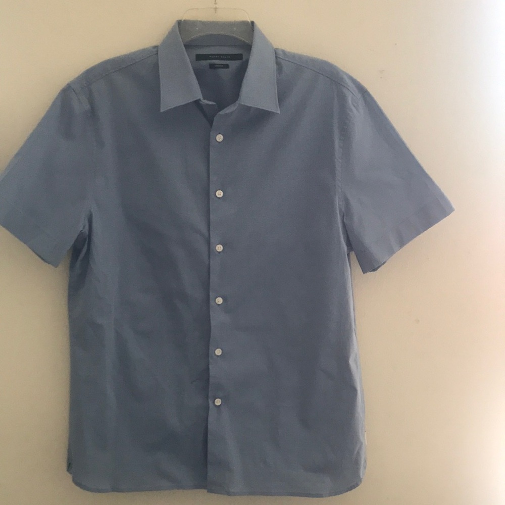Perry Ellis Blue Casual Button Down Shirt